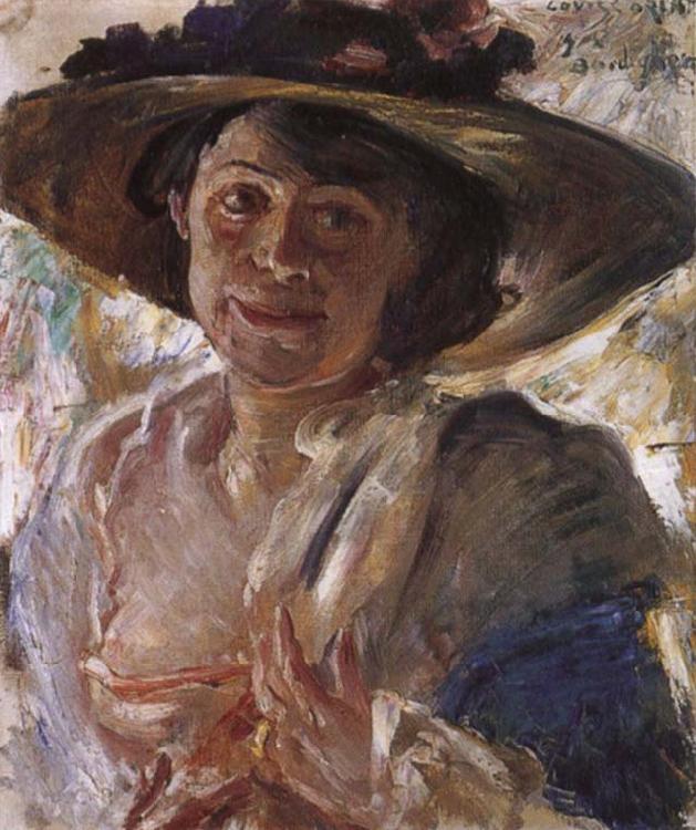 Lovis Corinth Woman in a Rose-Trimmed Hat Sweden oil painting art